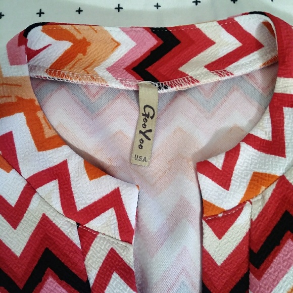 Goo Yoo Chevron high- low top sz Large - Picture 7 of 7